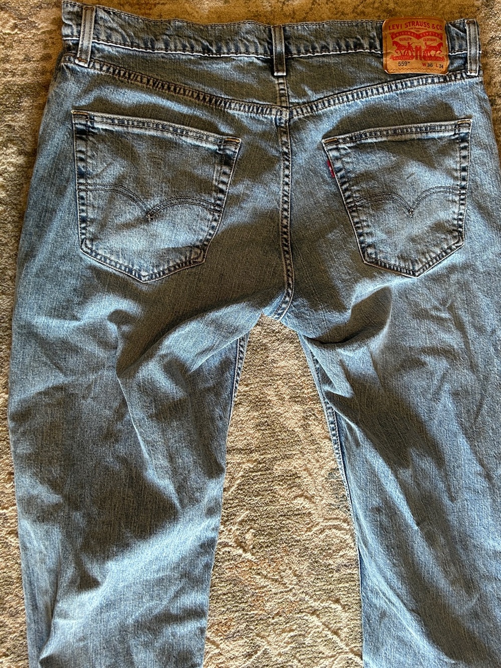Levi's Men's Straight Light Blue Denim Jeans